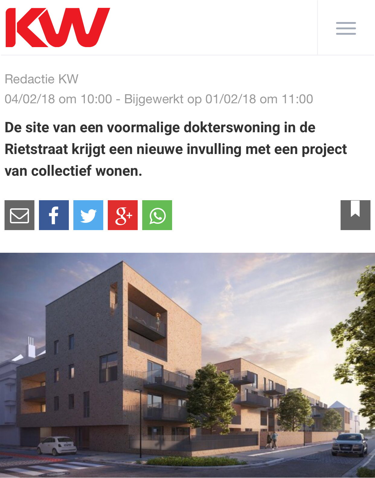 Groen licht voor opvallend woonproject Riethuys in Oostende